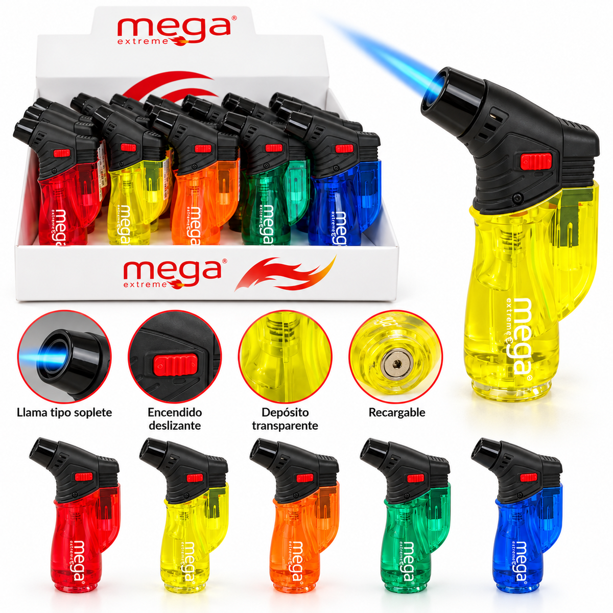 Soplete Mediano Recargable MEGA Extreme