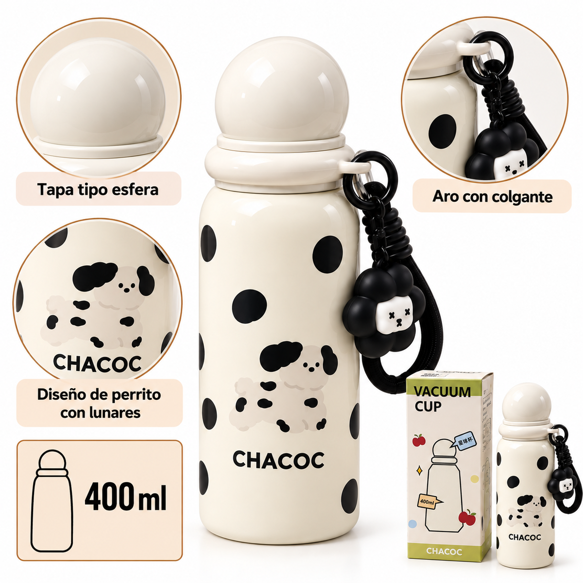 Termo de Diseño Vacuno de 400 ml