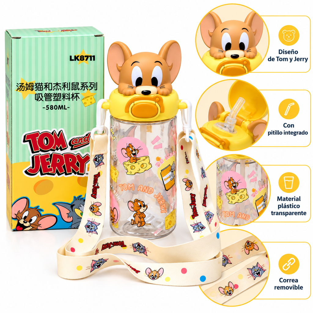 Termo de Tom y Jerry de 580 ml