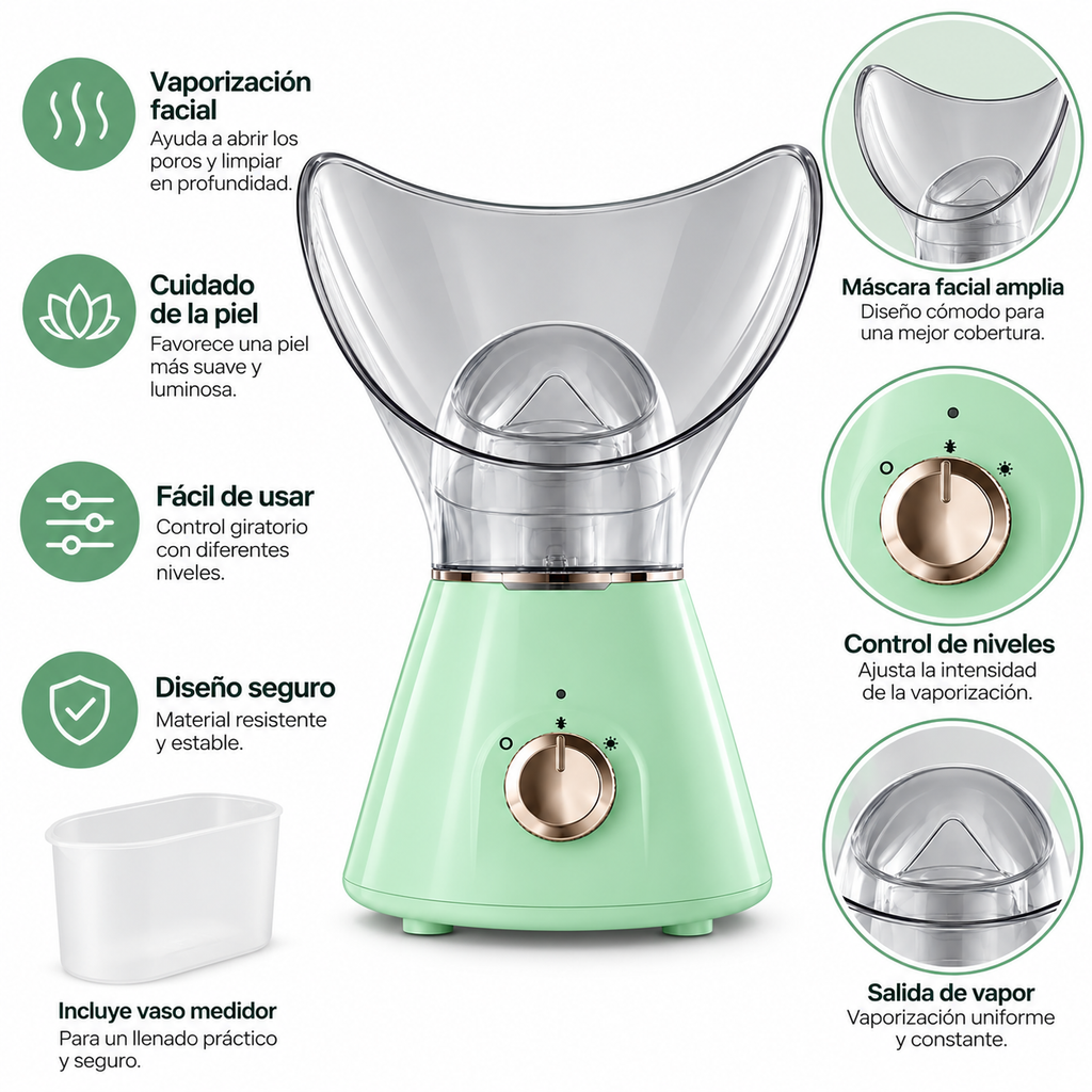 Vaporizador Facial para Cuidado Personal