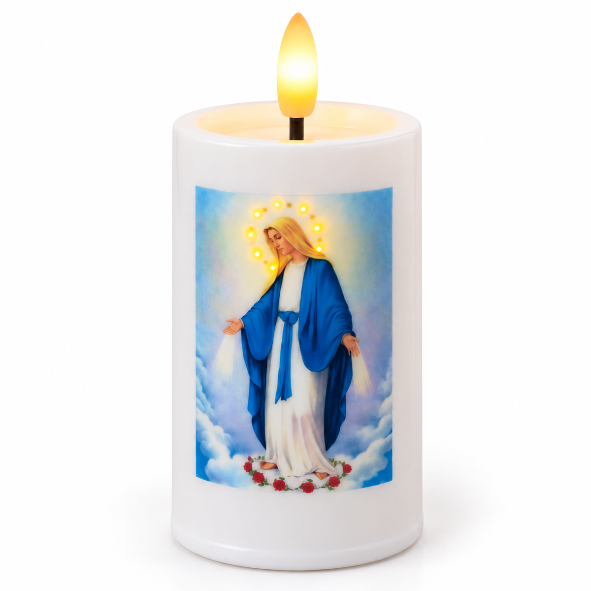 Vela LED de la Virgen Milagrosa