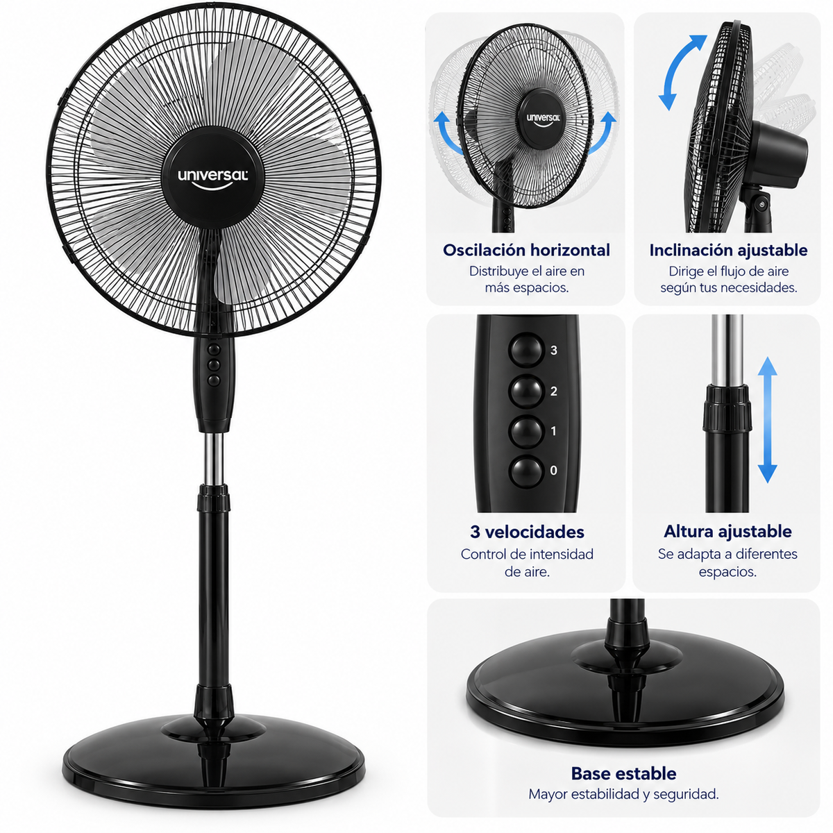 Ventilador Universal de 16 Pulgadas