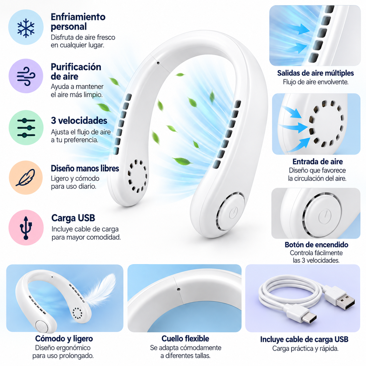 Ventilador de Cuello Arctic Air Freedom