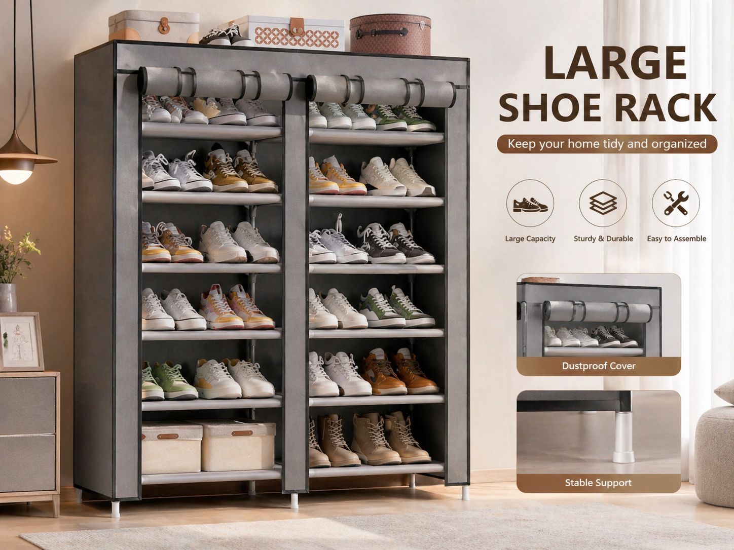ORGANIZADOR DE ZAPATOS 2 PUESTOS