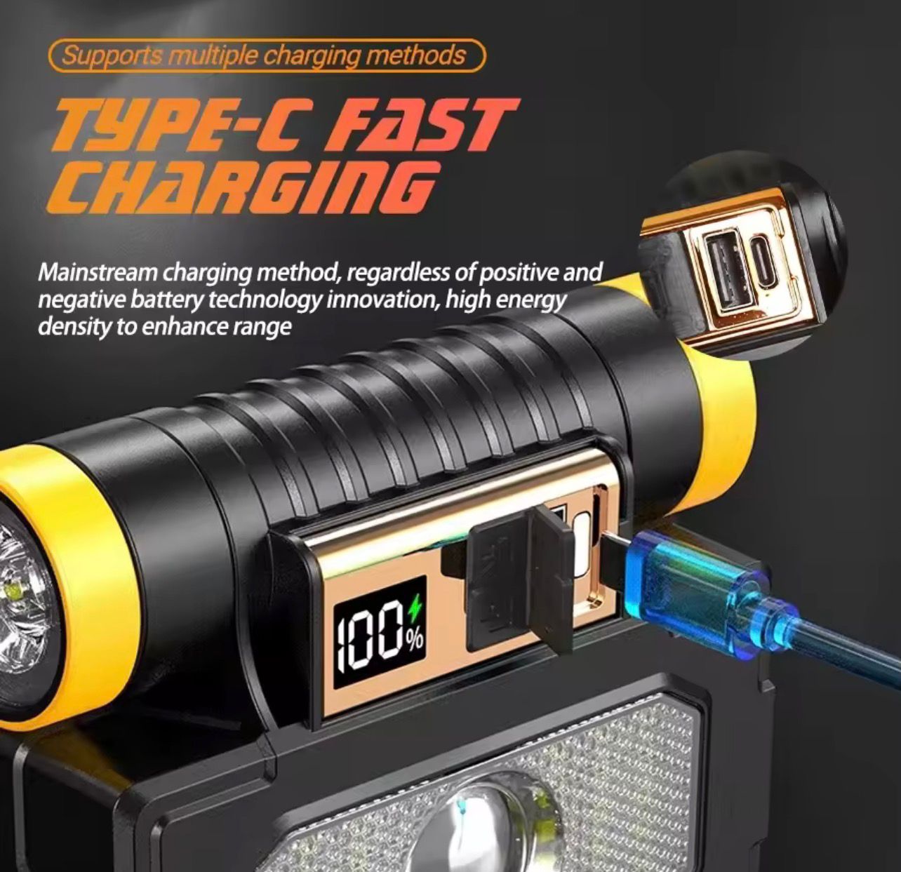LÁMPARA LED MULTIFUNCIONAL RECARGABLE + KIT DE HERRAMIENTAS