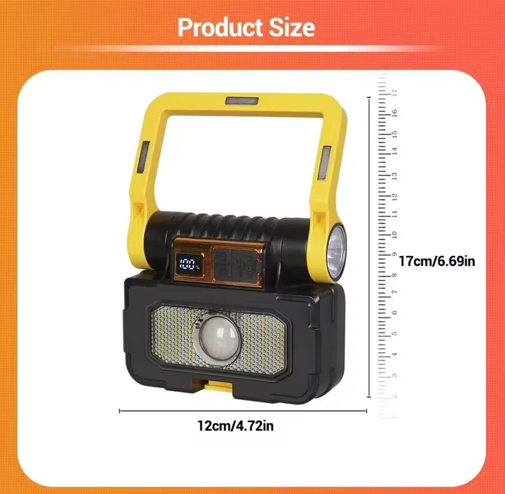 LÁMPARA LED MULTIFUNCIONAL RECARGABLE + KIT DE HERRAMIENTAS