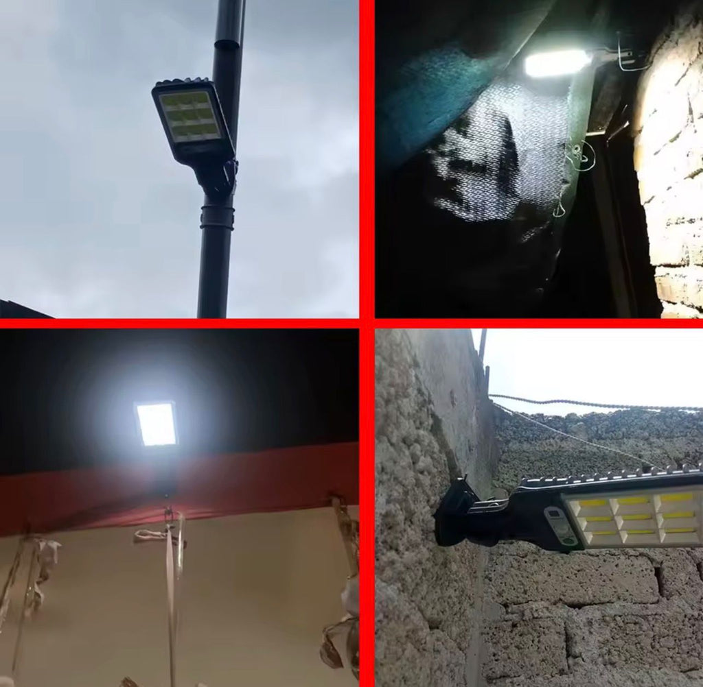 LÁMPARA SOLAR LED CON SENSOR