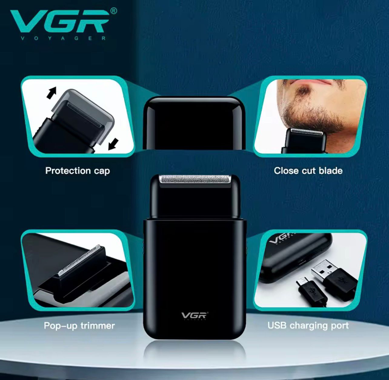 AFEITADORA PORTÁTIL VGR
