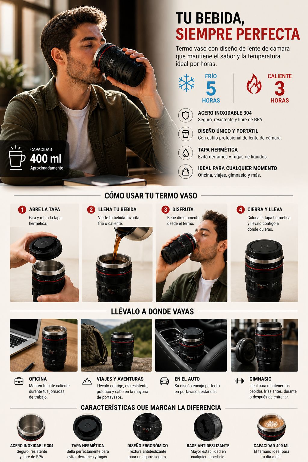 TERMO LENTE DE CAMARA