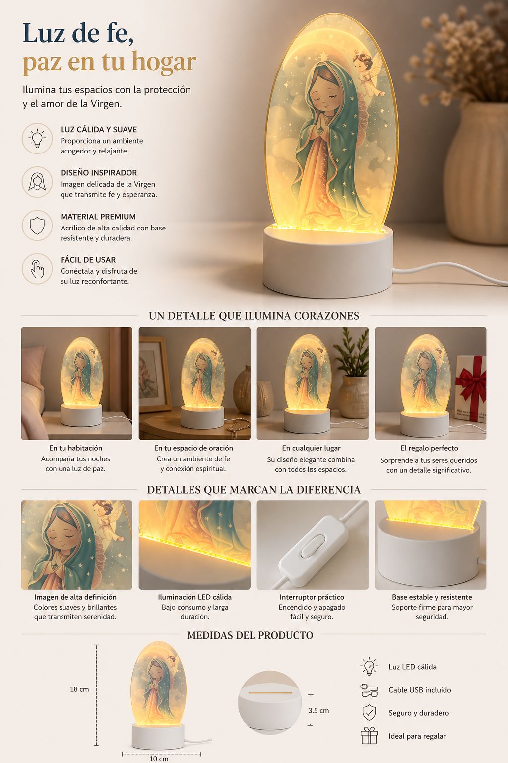 LÁMPARA DE LA VIRGENCITA
