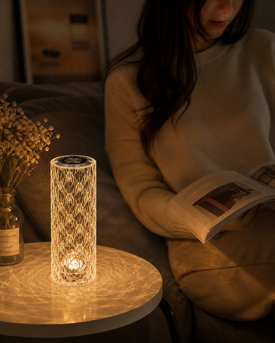 LÁMPARA DE CRISTAL CON BLUETOOTH