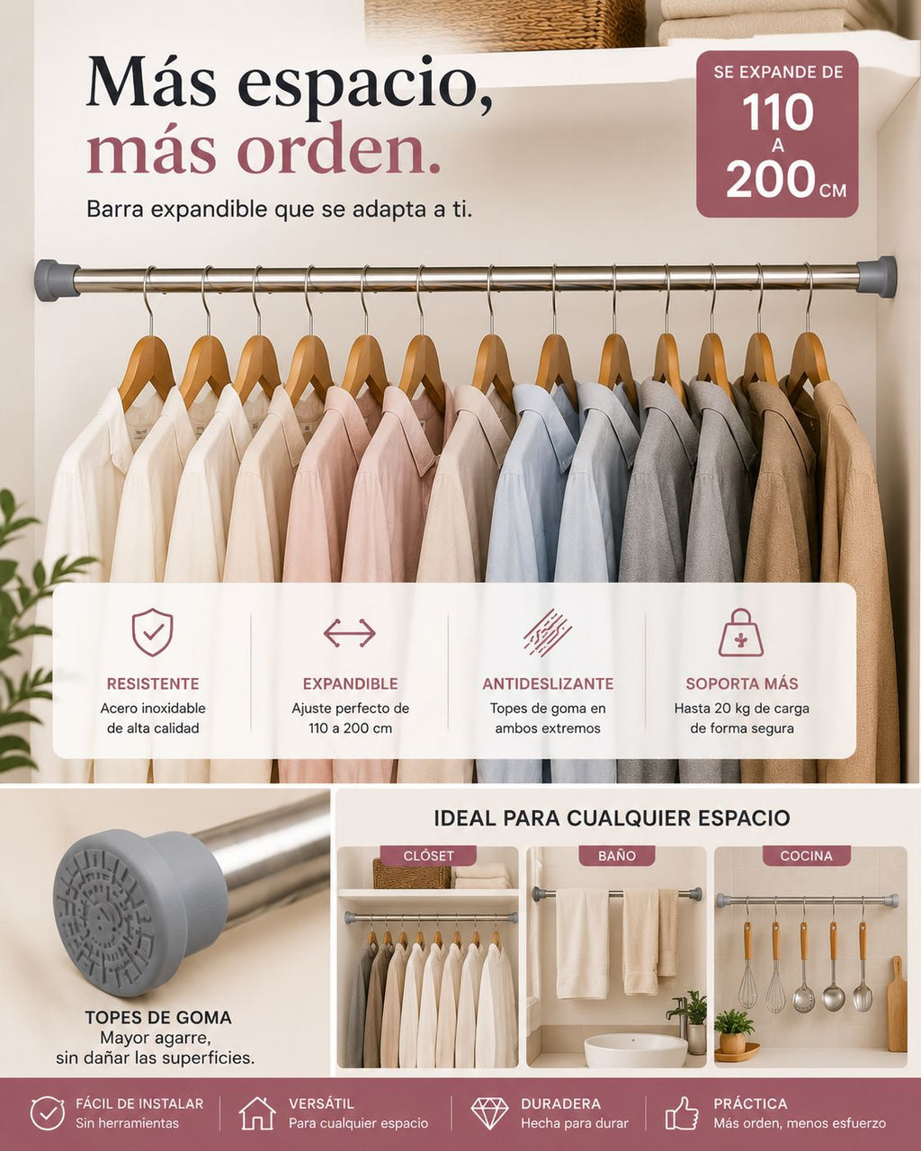 BARRA EXPANDIBLE FUNCIONAL