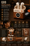 AUDÍFONOS Q88 VINTAGE