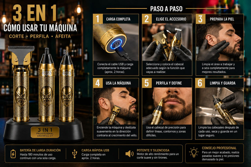 MAQUINA 3EN1 MARCA RAZOR