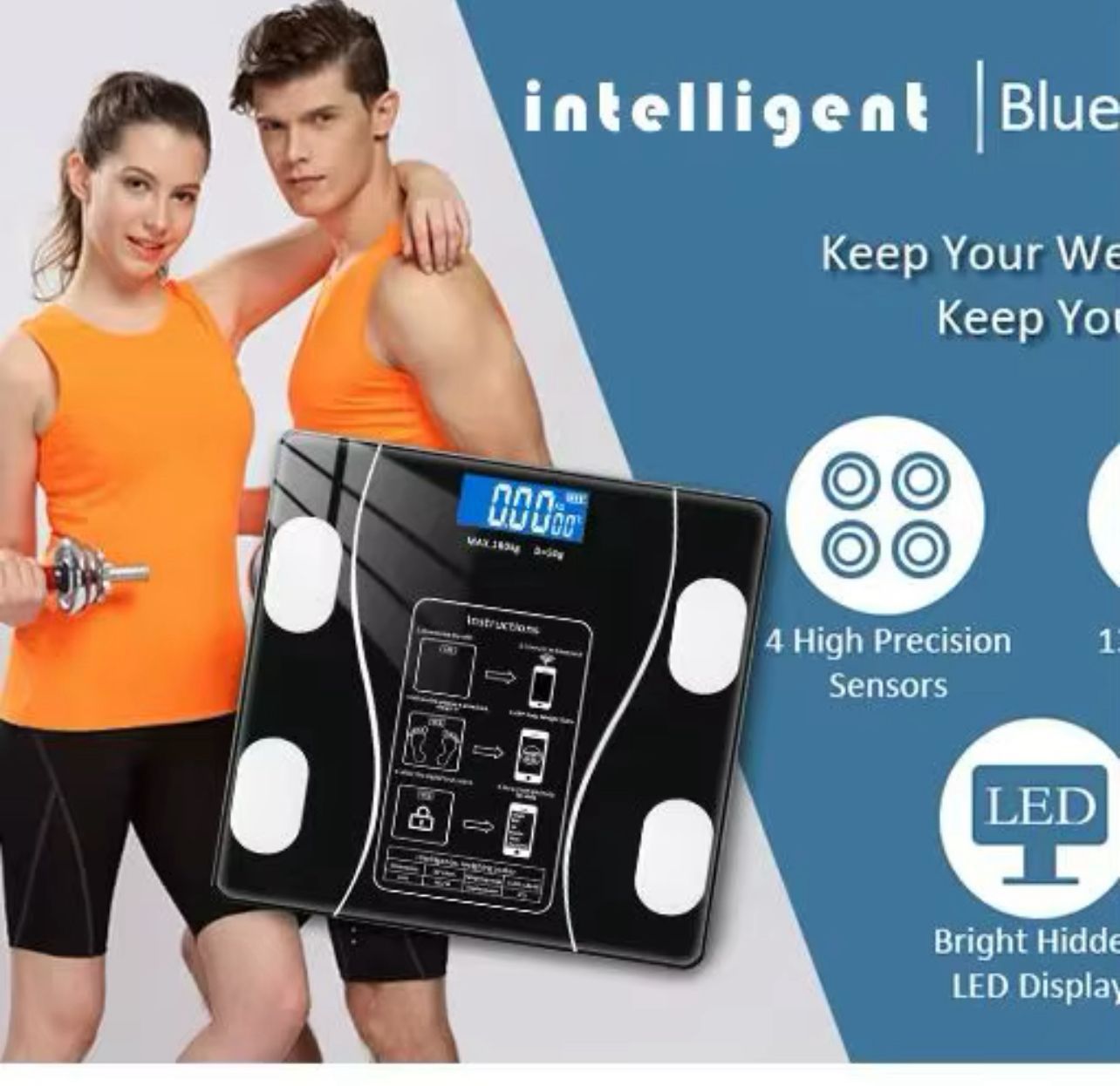 BÁSCULA INTELIGENTE CON BLUETOOTH