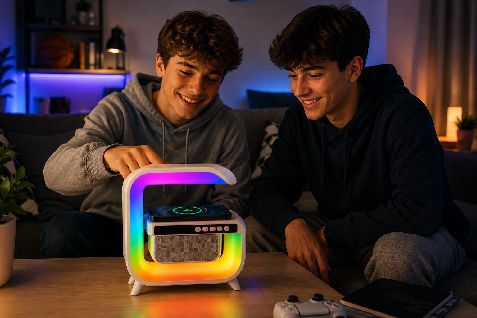 PARLANTE, RELOJ, CARGADOR 3EN1