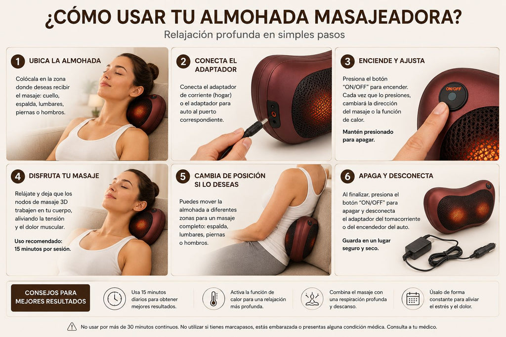 ALMOHADA DE MASAJES