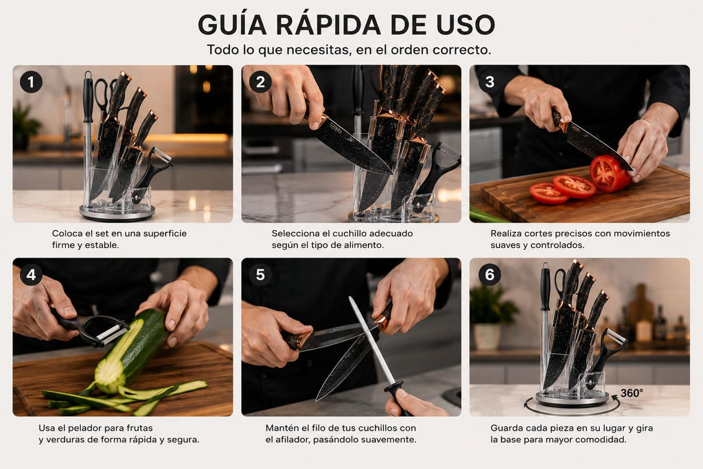 SET DE CUCHILLOS PREMIUM