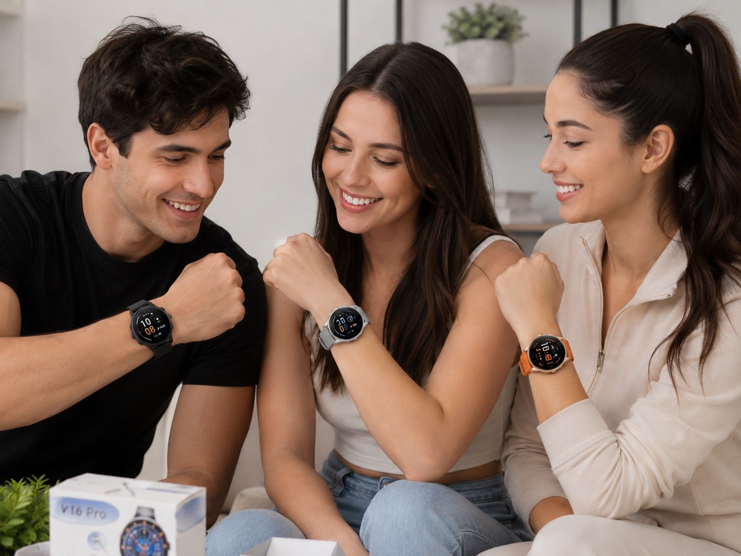 RELOJ SMARTWATCH REDONDO  V16PRO