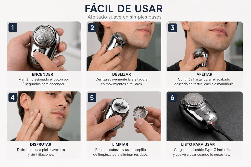 AFEITADORA RECARGABLE MINI SHAVER.E1N5