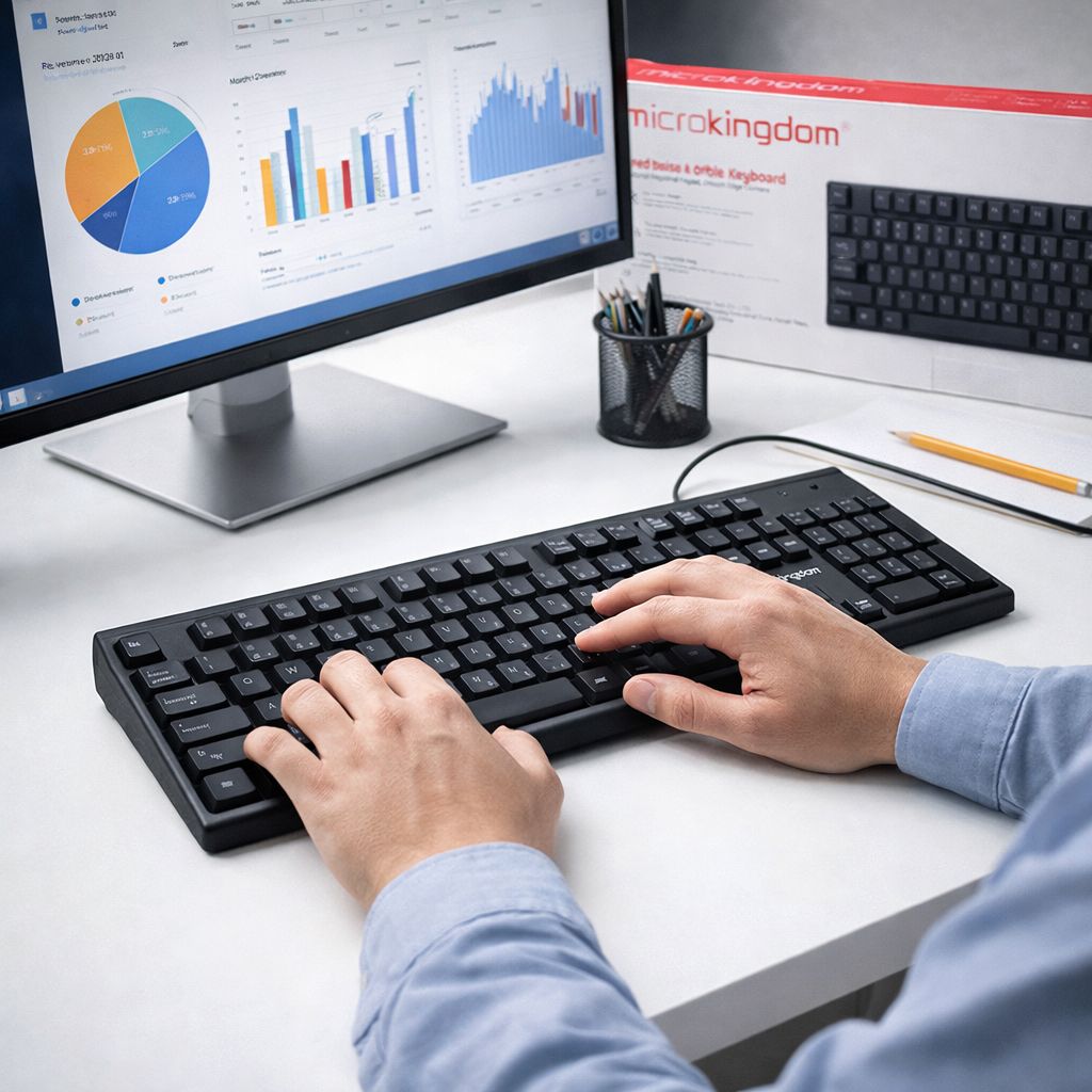 TECLADO DE OFICINA MK650