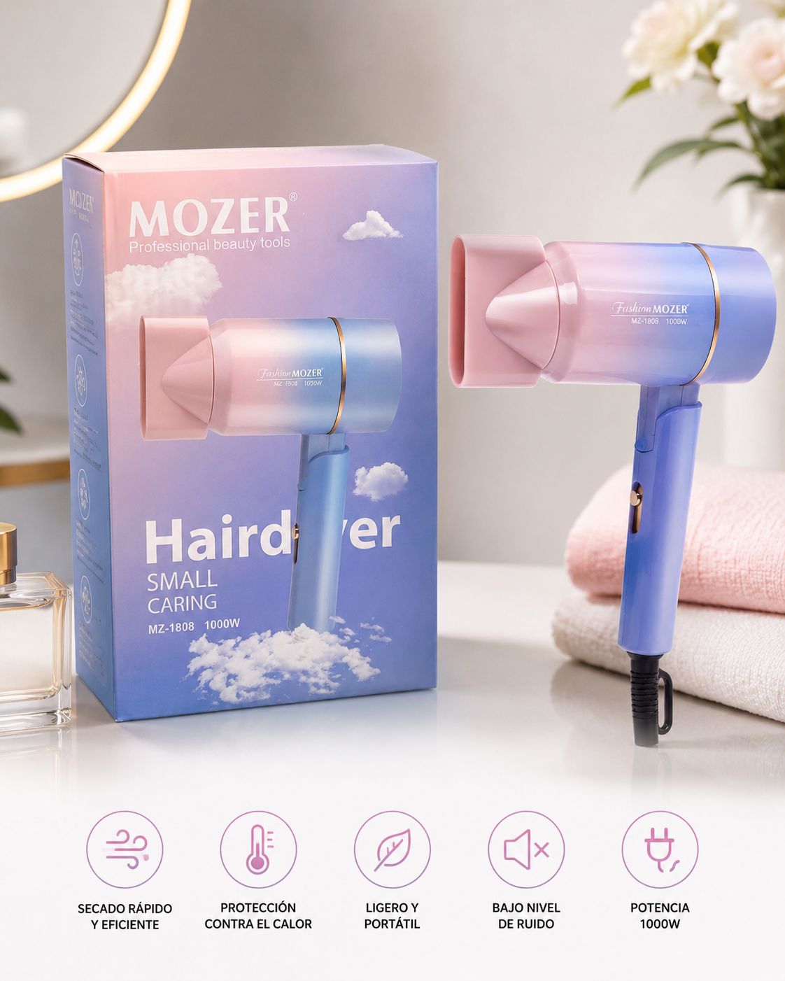 MINI SECADOR DE CABELLO