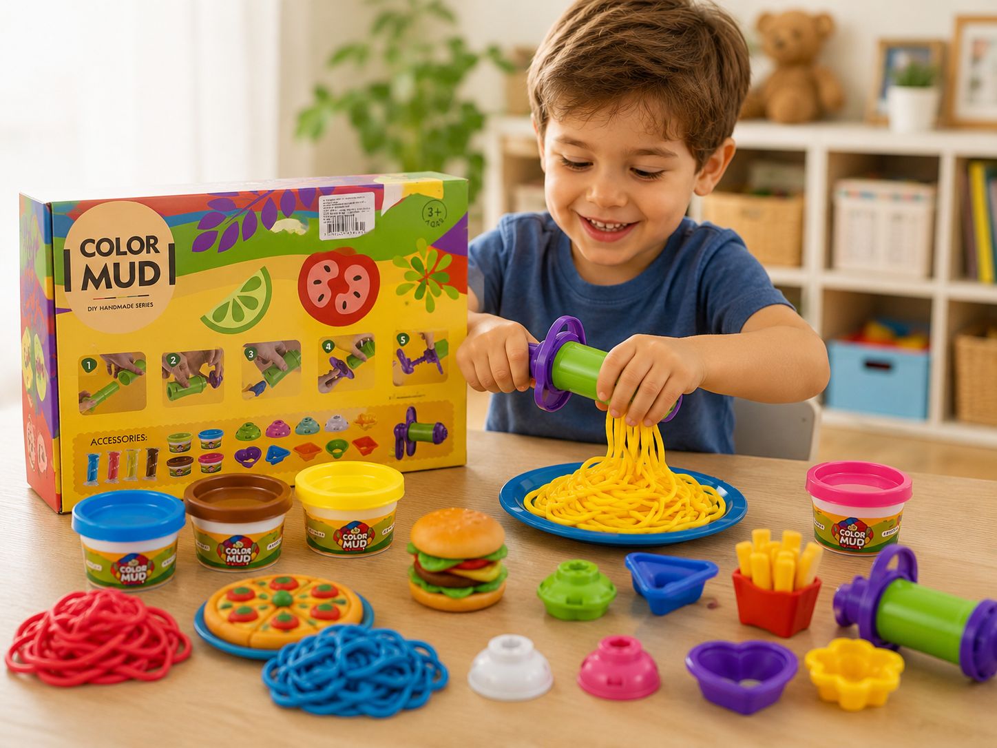 SET DE MOLDES DE PLASTILINA