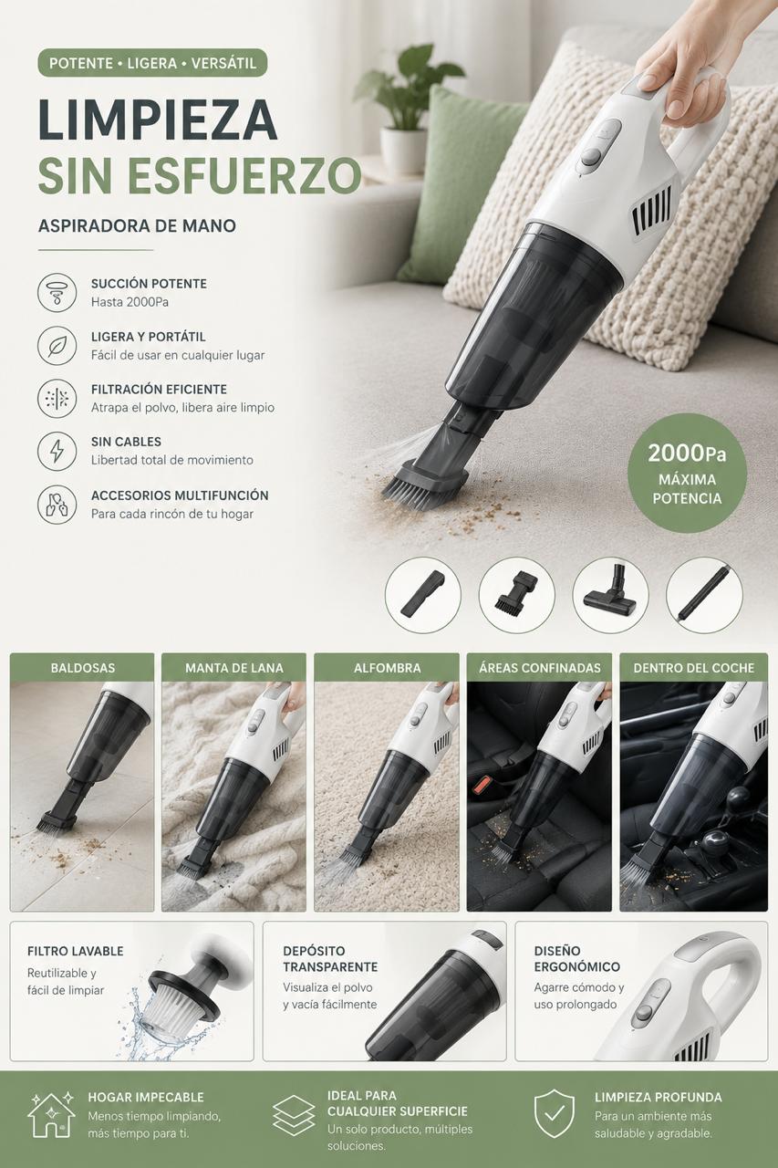 ASPIRADORA DE MANO