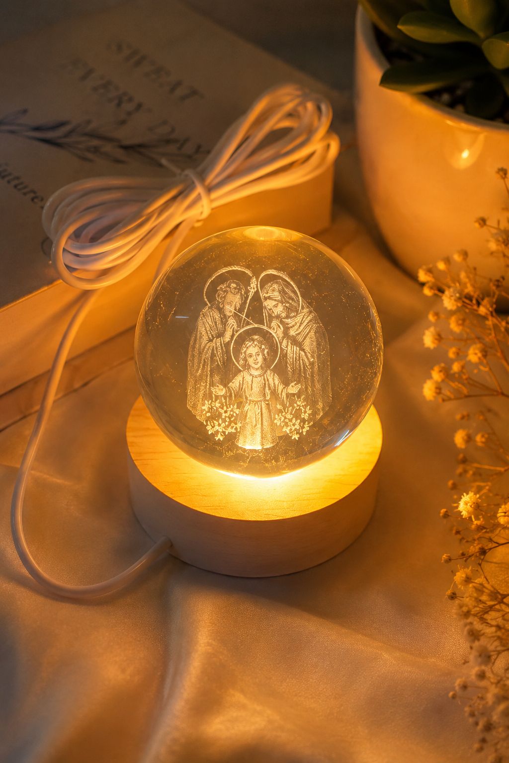 ESFERAS CON LUZ  DE SANTOS