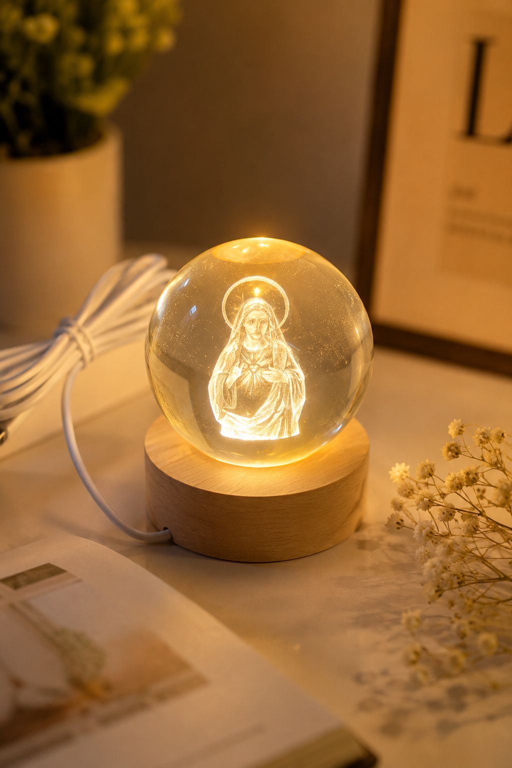 ESFERAS CON LUZ  DE SANTOS