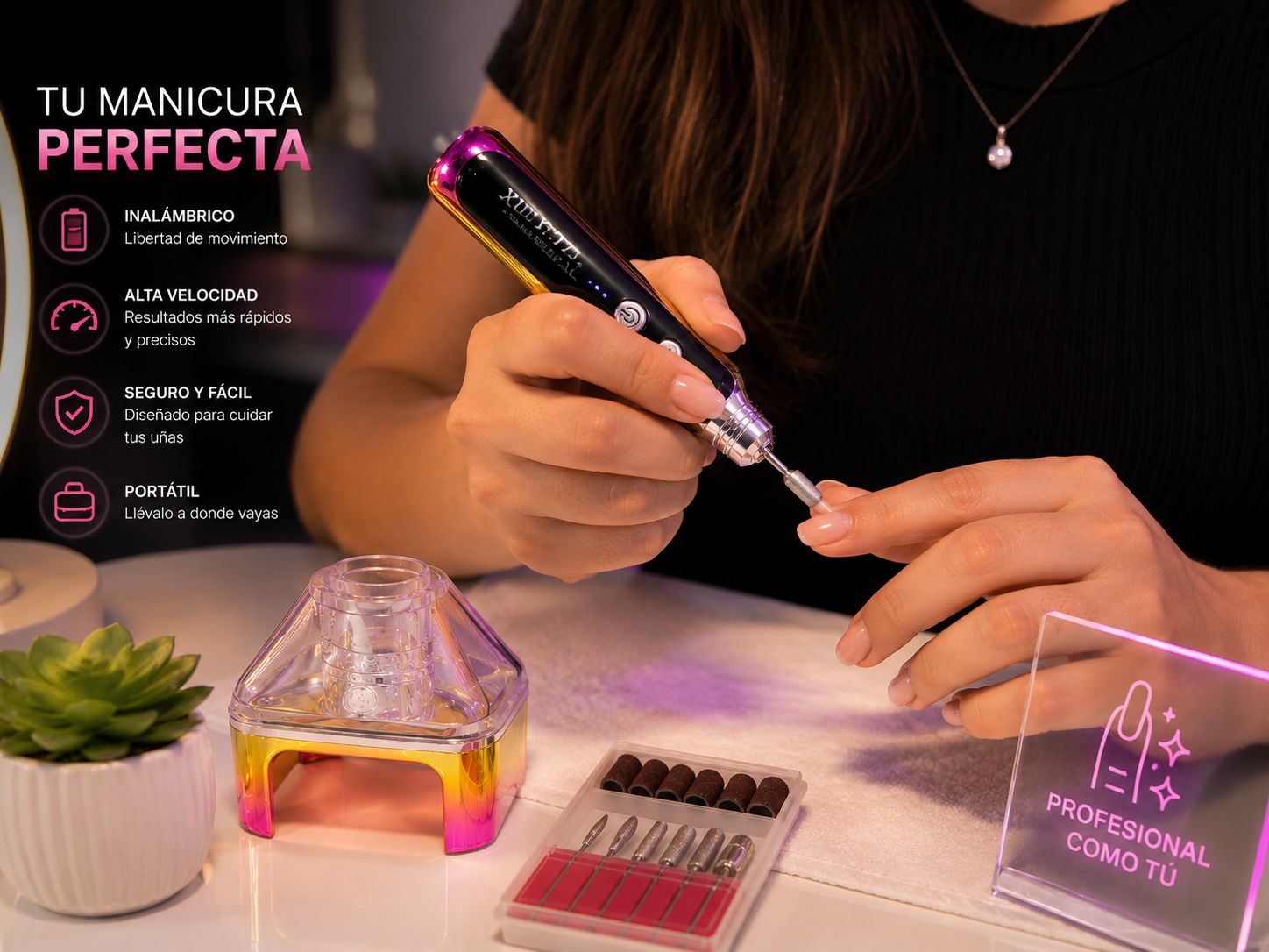 DRILL DE UÑAS PORTABLE