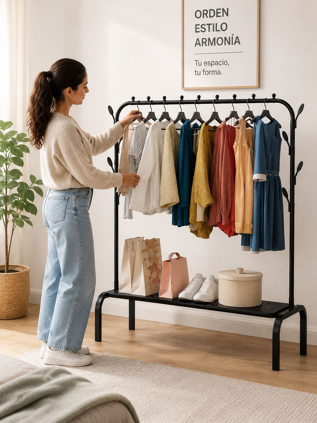 ESTANTE ORGANIZADOR PARA ROPA Y ACCESORIOS