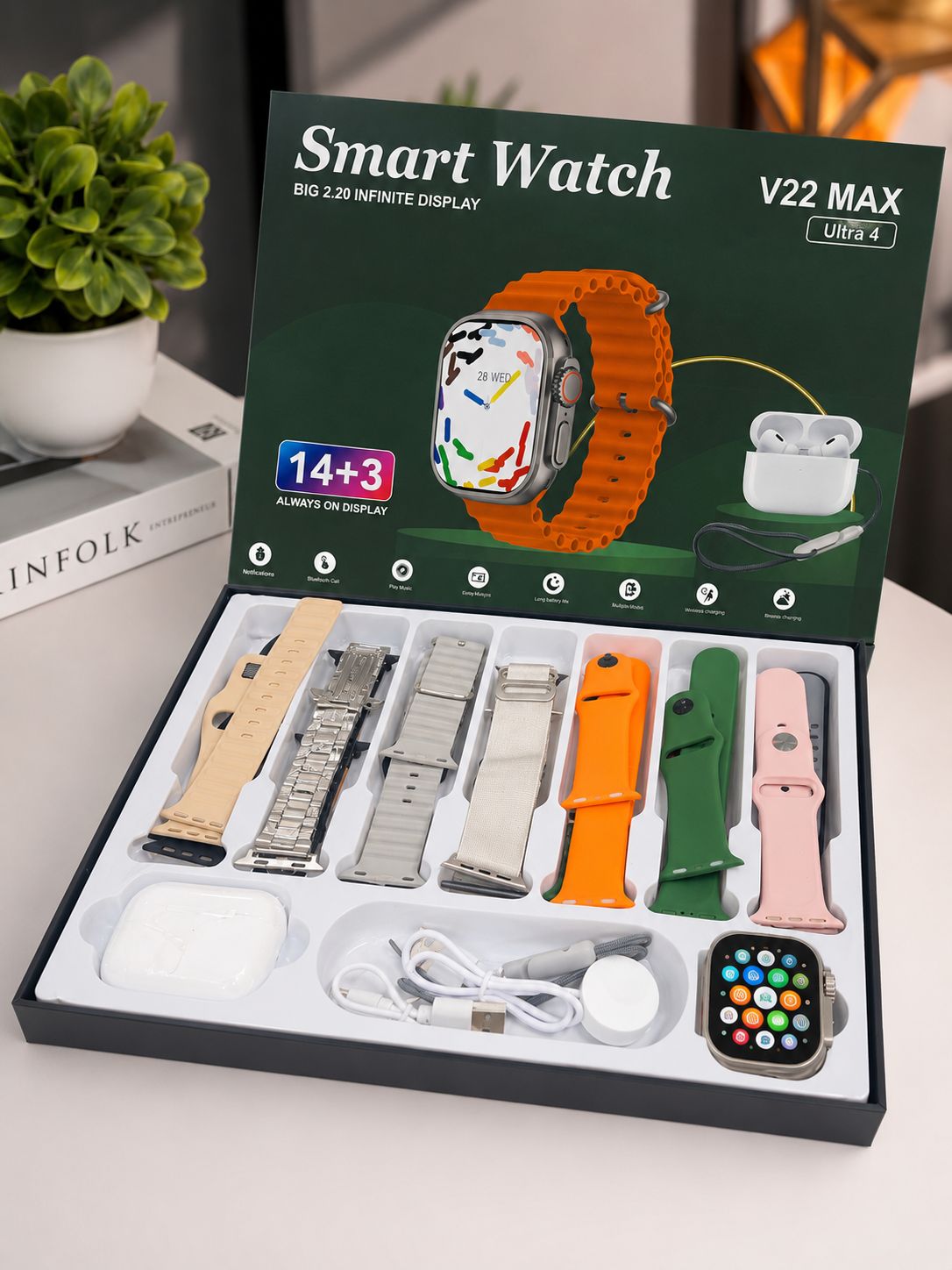 RELOJ SMART WATCH V22 MAX ULTRA 4