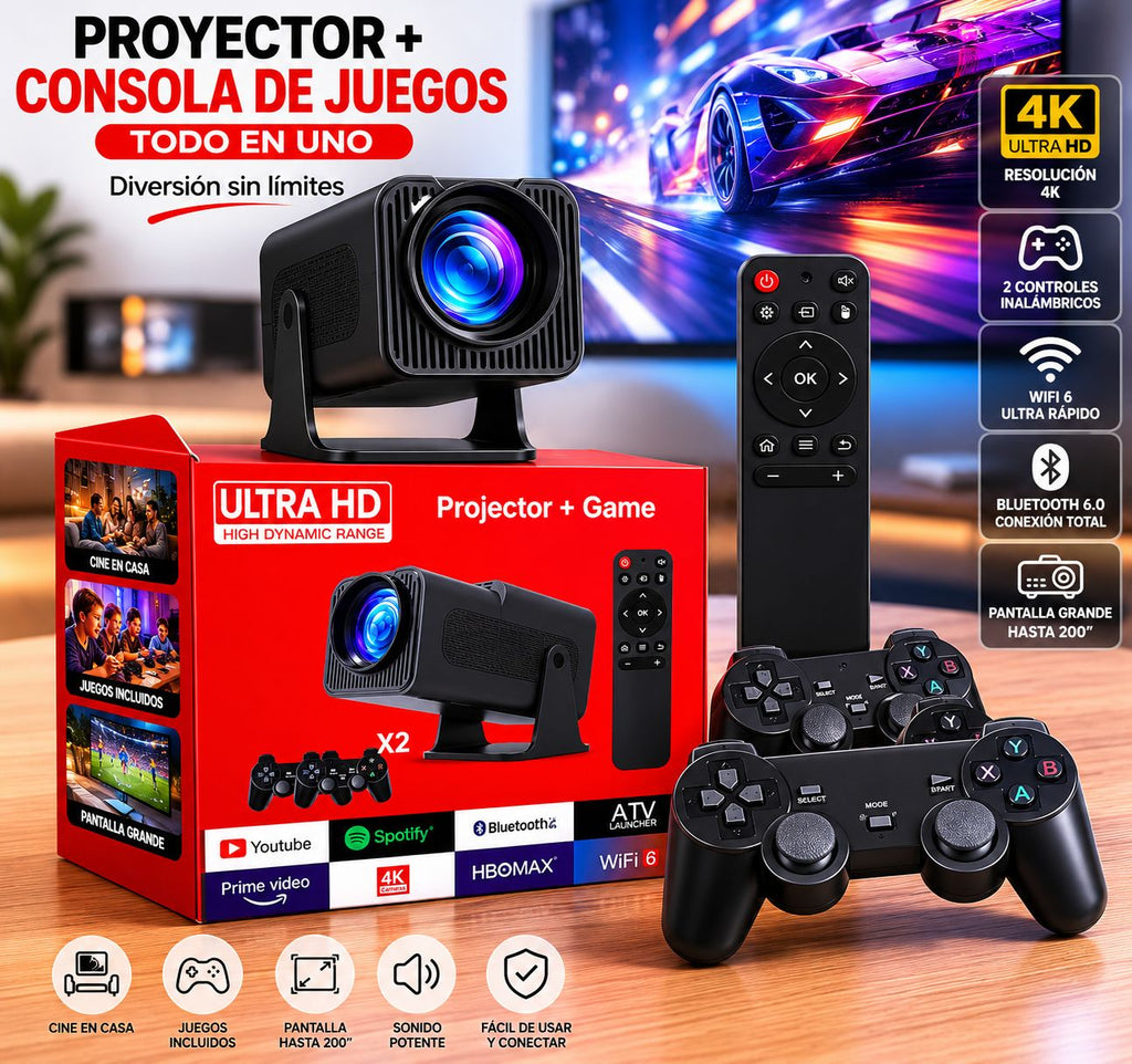 PROYECTOR  GAMER 2EN1