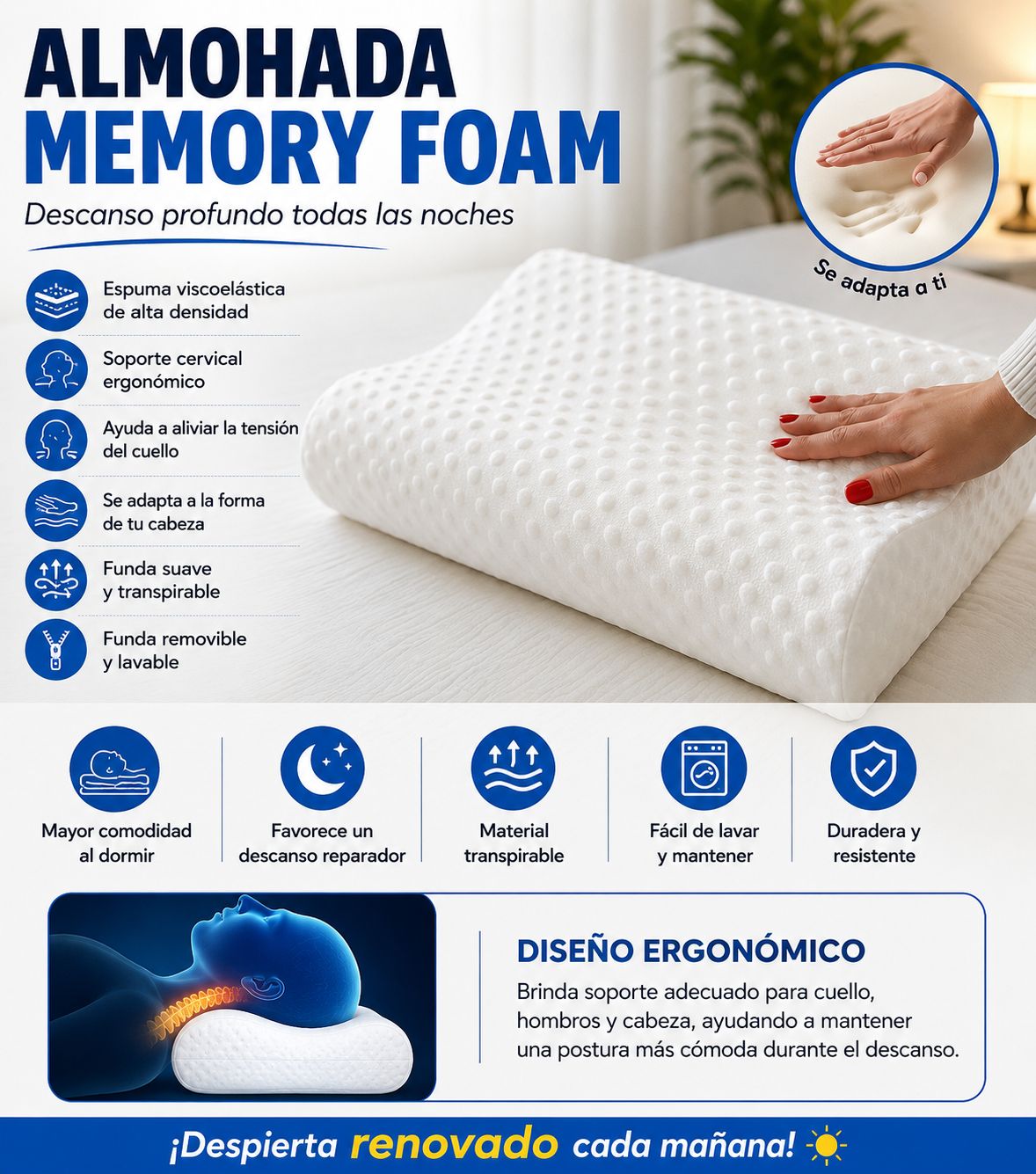 ALMOHADA MEMORY FOAM
