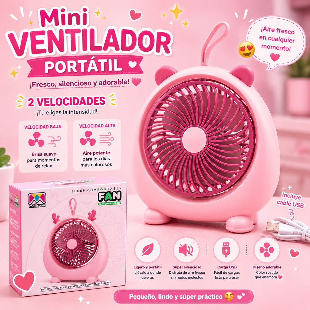 MINI VENTILADOR DE ESCRITORIO