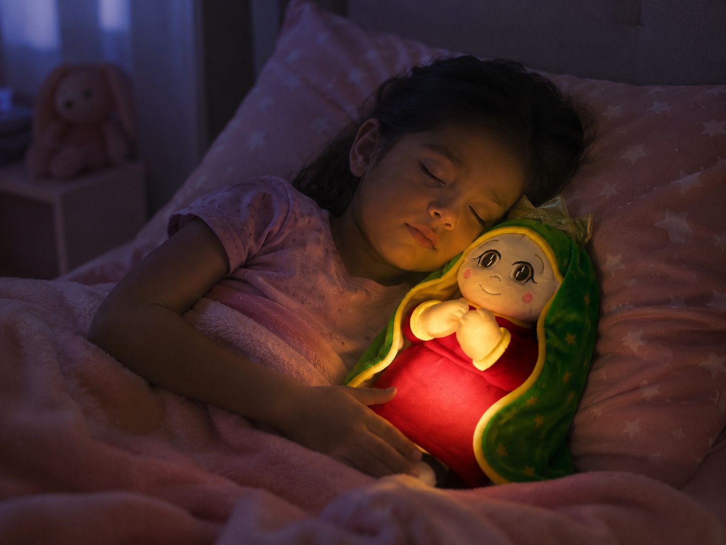PELUCHE VIRGEN DE GUADALUPE QUE RESPIRA