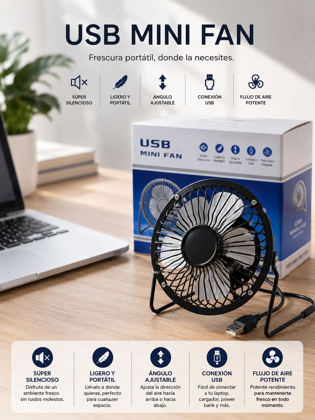 MINI VENTILADOR PORTÁTIL
