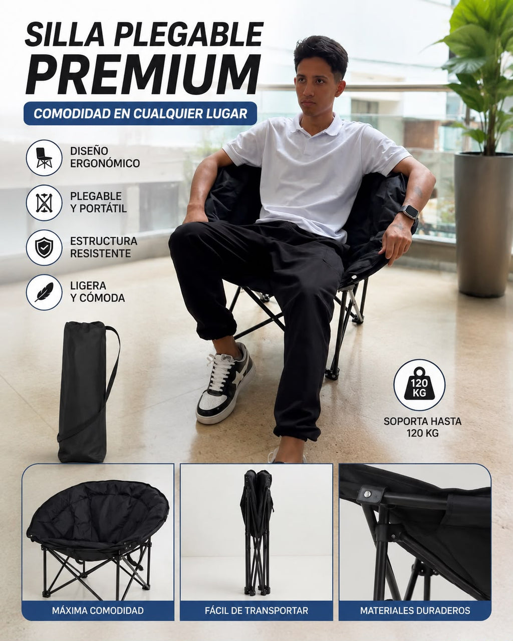 SILLA PLEGABLE PREMIUM