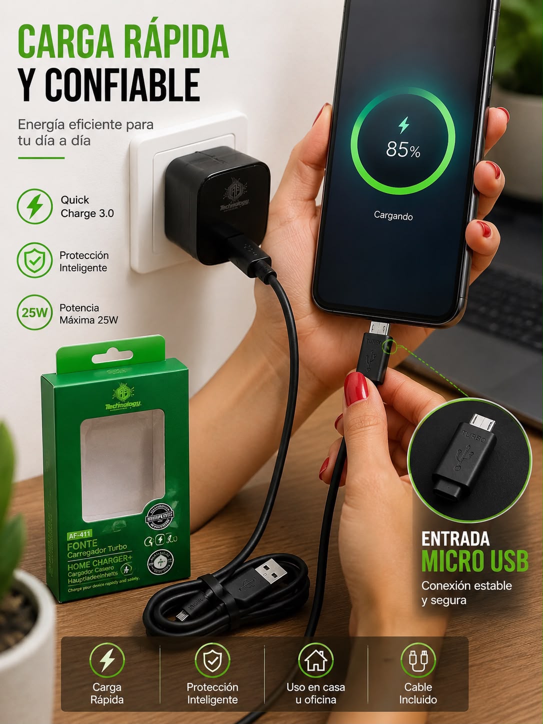 CARGADOR TURBOPOWER 25W