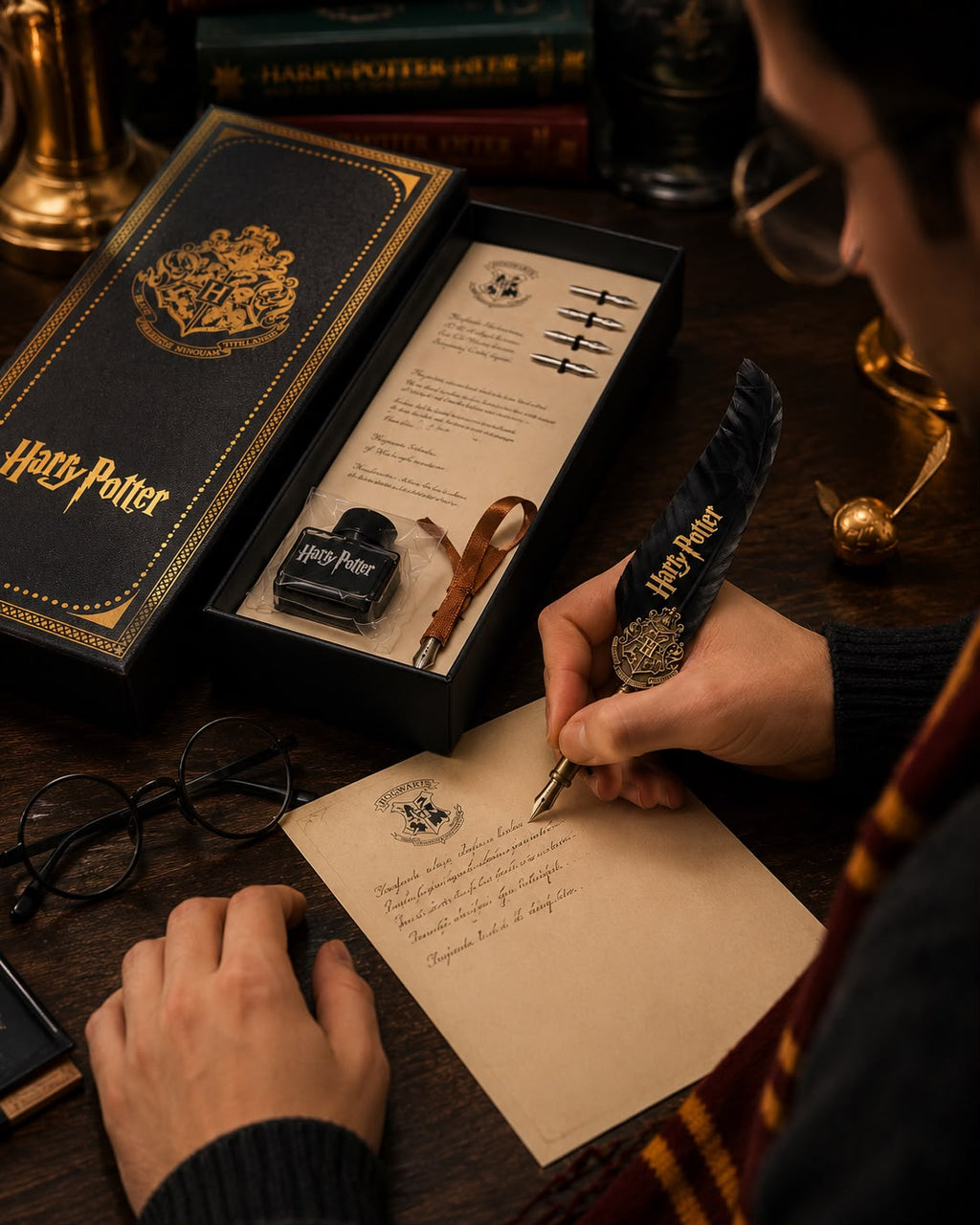 PLUMA CON TINTA 🪶 HARRY POTTER
