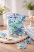 MUG DE FLORES AZULES