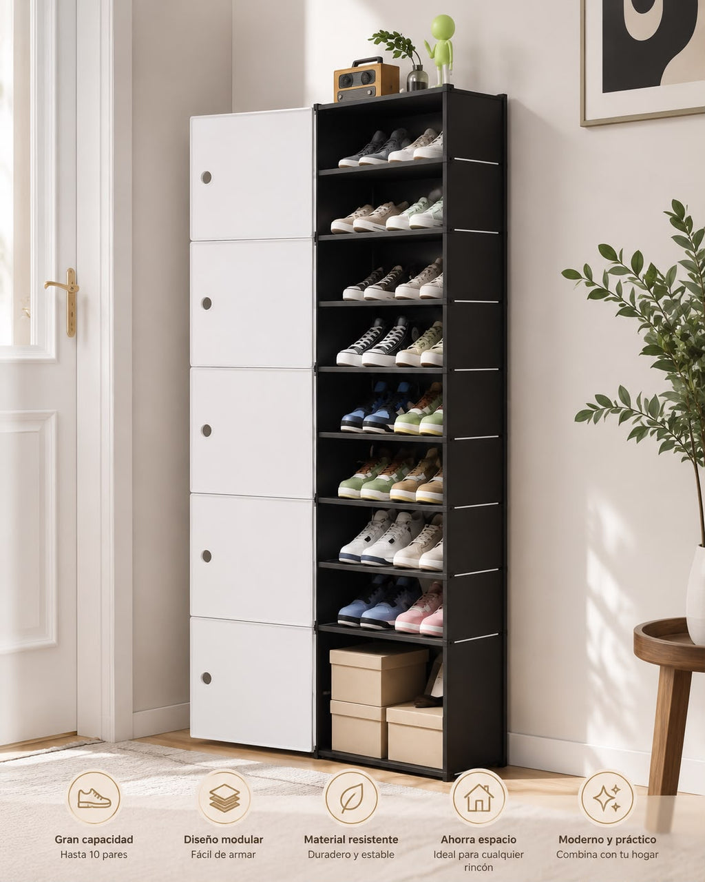 ZAPATERO MODULAR DE 9 NIVELES