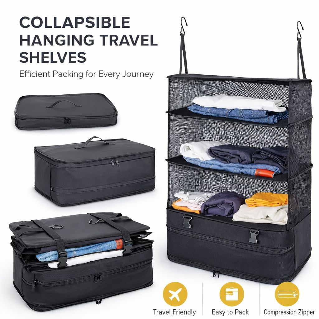ORGANIZADOR COLGANTE DE VIAJE PLEGABLE