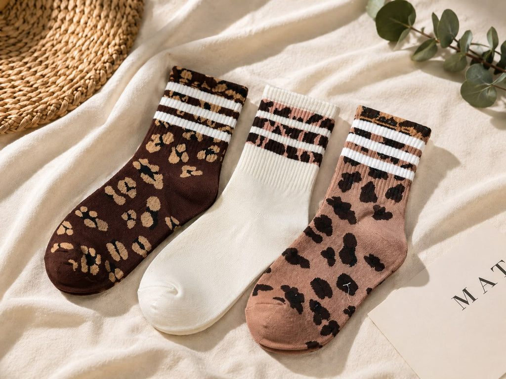 PACK X3 MEDIAS ANIMAL PRINT