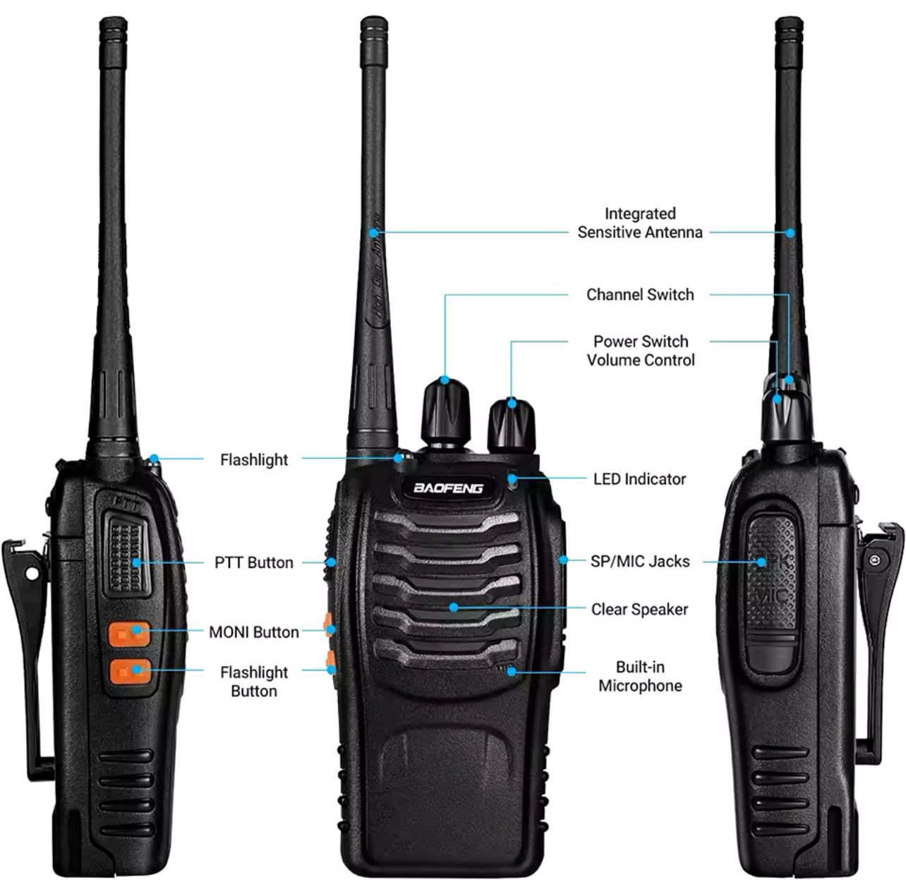 RADIO WALKIE TALKIE BAOFENG BF-888S