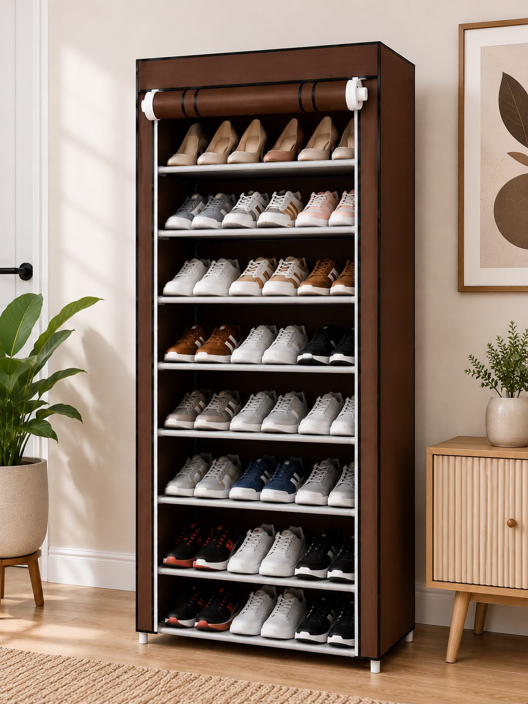 ZAPATERO ORGANIZADOR 7 NIVELES CON LONA