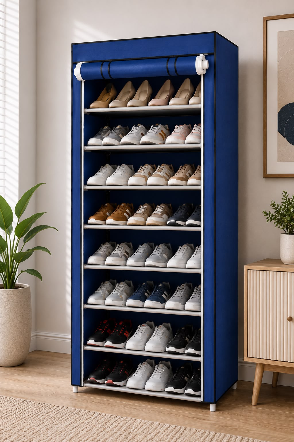 ZAPATERO ORGANIZADOR 7 NIVELES CON LONA