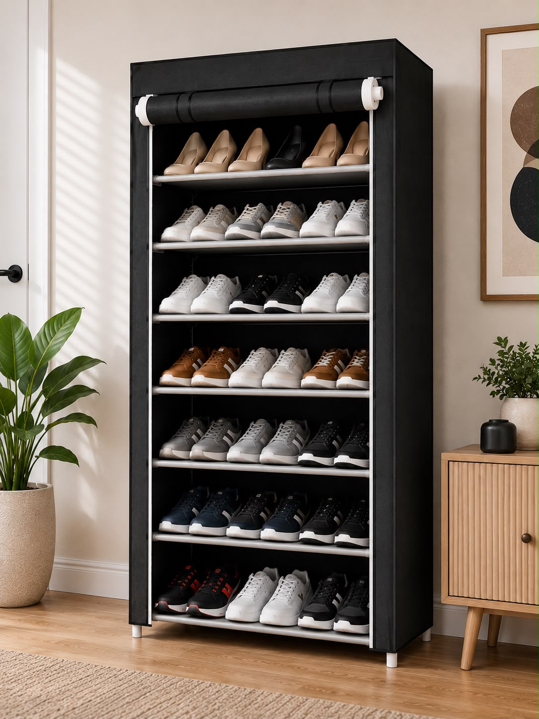 ZAPATERO ORGANIZADOR 7 NIVELES CON LONA