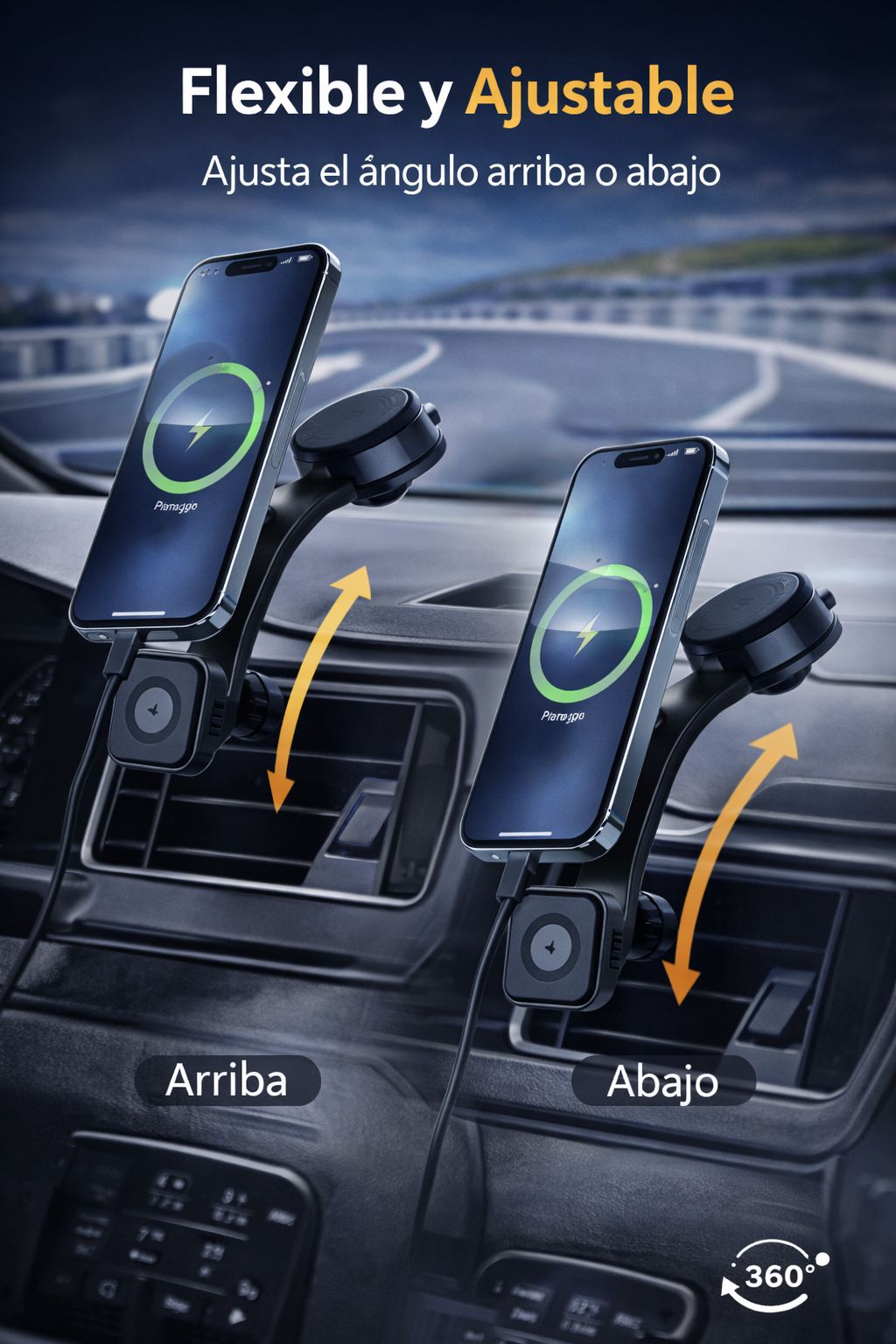CARGADOR MAGNÉTICO PARA AUTO 15W